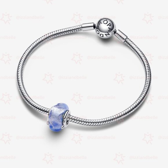 Pandora Wavy Blue Murano Glass Charm - Picture 3 of 6